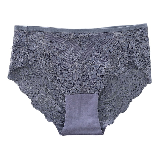 Gibobby Ropa Interior para Mujer Ropa interior de mujer Bragas de encaje sexy Estiramiento Hipster Calzoncillos Ropa interior Señora Ropa interior(Azul, XXL)