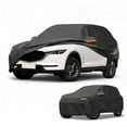 thumbnail image 1 of Funda para auto impermeable para todo clima, protección exterior completa contra el sol y la lluvia, con tiras reflectantes, negra para Mazda CX-5, 1 of 5