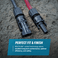 thumbnail image 3 of TEMCo 8 AWG PV Solar Extension Wire, 5 Ft Pair, Staubli MC4 Connectors, 3 of 6