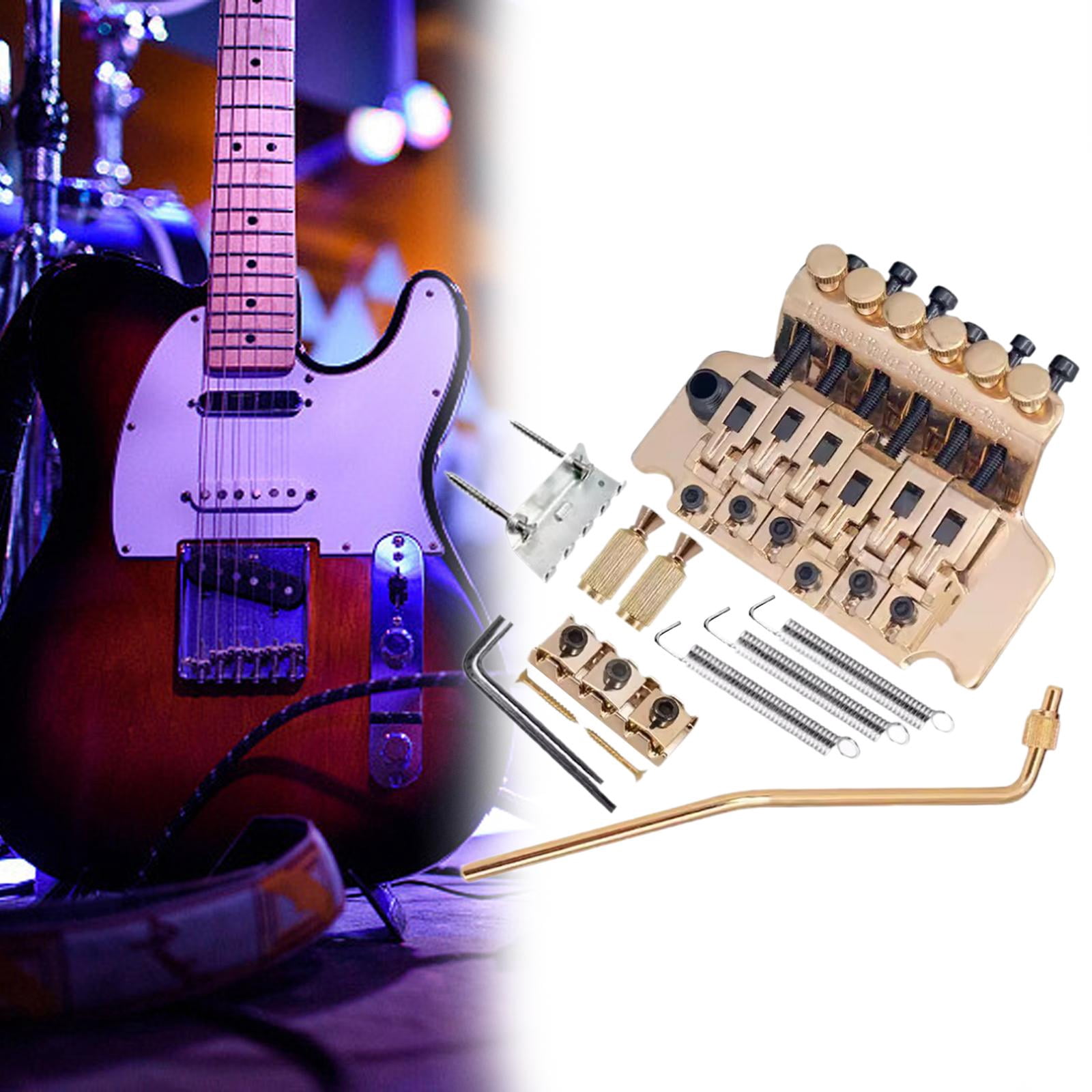 LeeQinersw Guitar Tremolo Bridge Portable Electric Guitar Replacement Electric Guitar Parts gold