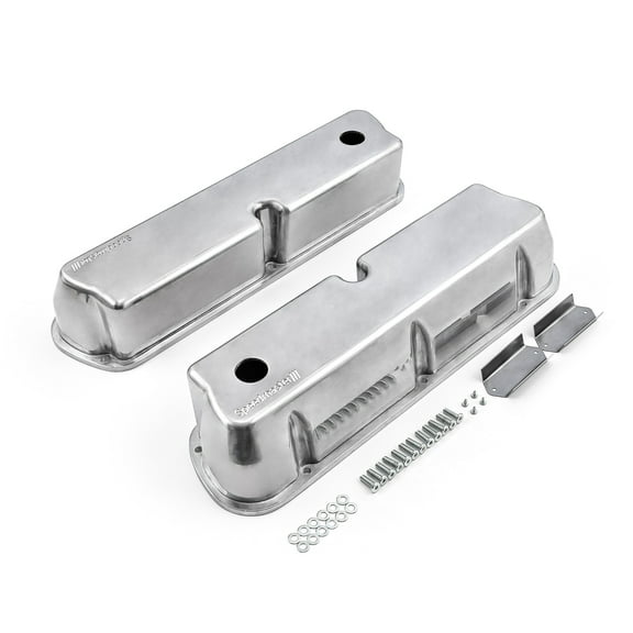 Speedmaster 1-314-004-01 Compatible with Ford SB 289 302 351 Windsor Aluminum Valve Covers [Polished]