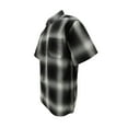 thumbnail image 2 of G-Style USA Western Casual Plaid Long Sleeve Button Up Shirt SS30 - BLACK - 4X-Large, 2 of 4