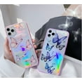 thumbnail image 2 of Compatible with iPhone Case, Cute Bling Glitter Clear Iridescent Butterfly Phone Case Slim Thin Soft Silicone [Sparkle Stars Shockproof Drop Protection] for iPhone, 2 of 3