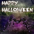 thumbnail image 3 of XMMSWDLA Halloween Giant Spider Decorations, 35.4inch. Large Fake Spiders Outdoor Big Black Hairy Light Up Spider for Outside House décor spider decoration, 3 of 3