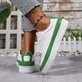 thumbnail image 5 of enyan Casual Women's Shoes Women's Slip On Sneaker Low Top Casual Walking Shoes Classic Comfort Flat Fashion Sneakers Green,Size 7, 5 of 7