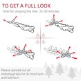 thumbnail image 4 of Pink 6ft Snow Flocked Pencil Artificial Christmas Tree – Indoor Holiday Decor with Auto Open & Steel Base, 4 of 7