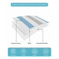 thumbnail image 5 of Quilts Full Size, Blue Grey Stripe Soft Comforter Bedding Set for Bed, Modern Farmhouse Vertical Striped Lightweight Quilted Bedspread with Pillow Cover(2 Pieces) for All Season, 78x90 Inch, 5 of 6