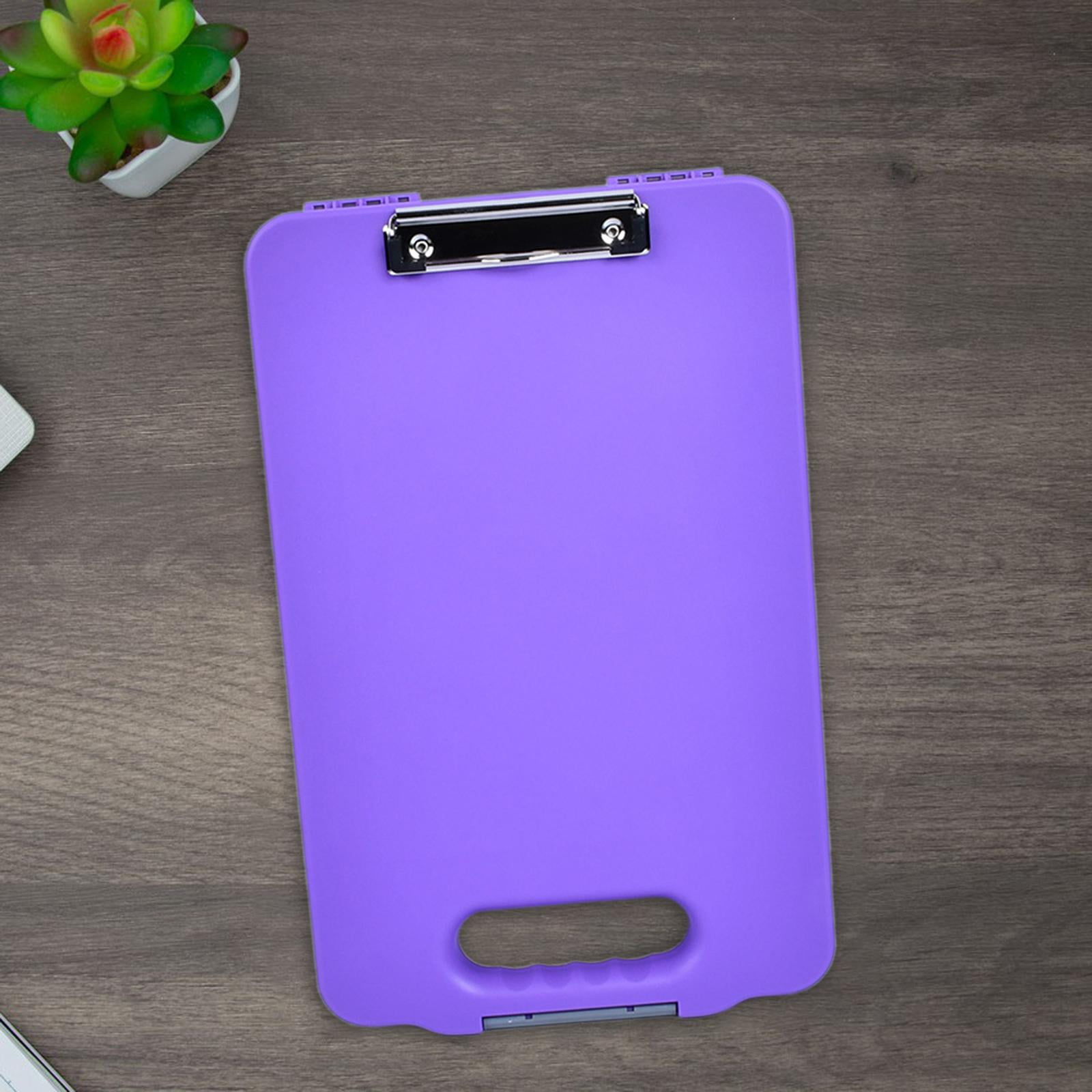 figatia Clipboard with Storage Document Case A4 Paper Folder Storage Clipboard Nursing Clipboard for Classroom Restaurant Home Lawyer ,