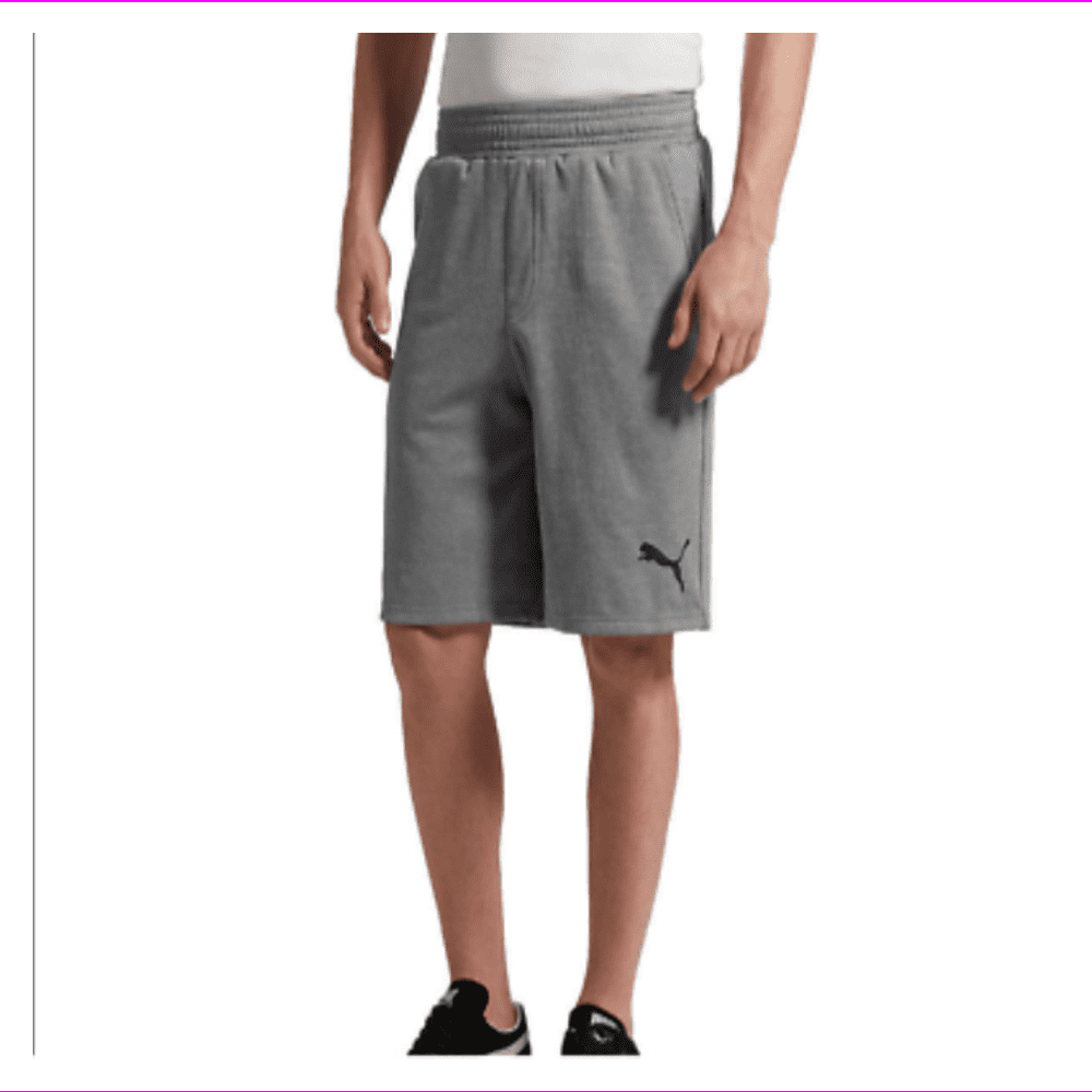 PUMA - Puma Men's Comfortable And Stretch Waistband Short S/Medium Grey Heather - Walmart.com