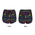 thumbnail image 4 of Disketp Graffiti Art Print Women's Shorts Workout Shorts for Athletic Gym Running Shorts with Phone Pockets X-Large, 4 of 8