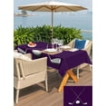 thumbnail image 6 of 60x84 Inch Outdoor Tablecloth with Umbrella Hole Zipper Rectangle Golf Ball Club Rectangular Tablecloths Outside Waterproof Sports Abstract Vintage Purple Patio Table Cloth Cover for Picnic Party, 6 of 8