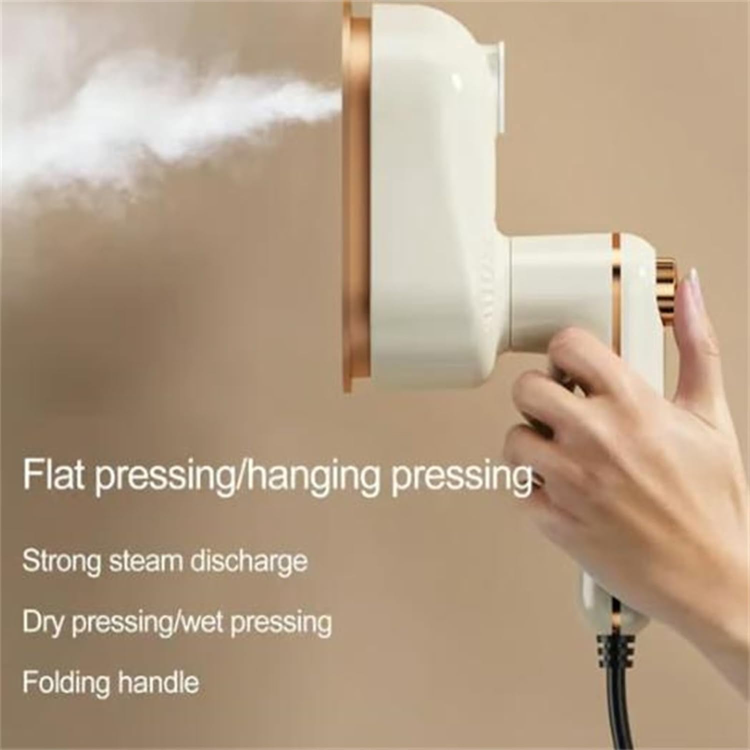 Mini Steam Iron for Clothes, Travel Iron Mini with Steam, Travel Steamer for Clothes Portable Mini with Anti-Scald Base,180° Swivel Handle, for Home and Sewing (Green)