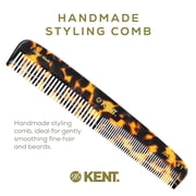 Kent 9T Fine Tooth and Wide Tooth Comb Detangler Hair Combs - Large Handmade and Saw-Cut Dressing Comb - Wet Hair Comb for Women and Durable Grooming Comb for Men Made in England