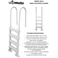thumbnail image 5 of Vinyl Works Above Ground Pool Deck Step Ladder, 4-Step Resin Safety Frame, Gray, 5 of 11