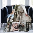 thumbnail image 5 of Custom Picture Blankets for Couples Girlfriends Personalised Blanket with 9 Photos Text Customised Throw Blanket Gifts for Adults Kids Birthday Christmas New Year Mothers Fathers Valentines Day, 5 of 5