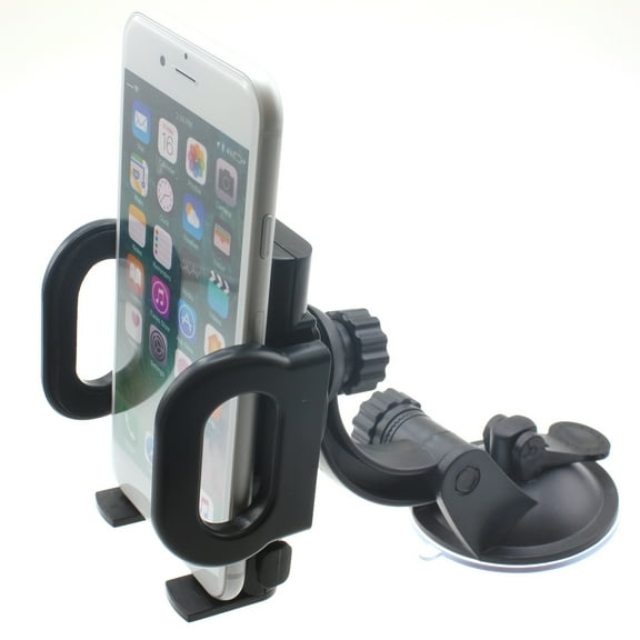Windshield Car Mount for Samsung Galaxy S25/Ultra/Plus - Holder Glass Cradle Swivel Dock