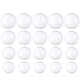 thumbnail image 1 of 40 Uds. De bolas rellenables de plástico transparente para manualidades, adornos, bolas de Navidad para decoración artesanal, 1 of 6
