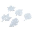 thumbnail image 3 of Molde para posavasos DIY Bling Bling 5 piezas de moldes de silicona con forma de hojas, 3 of 12