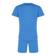 thumbnail image 3 of Conjuntos cortos Cagnkofi para hombre, conjuntos de 2 piezas, chándales de verano, camisetas y pantalones cortos casuales de manga corta con cuello redondo, chándal, 3 of 5
