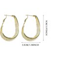 thumbnail image 3 of Pendientes de aro para mujer y niña, pendientes huecos brillantes y exquisitos, joyería de moda, regalo para San Valentín, 3 of 8