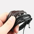 thumbnail image 5 of Xinyolin Vintage Multi Layers Faux Leather Men's Bracelet - All Match Male Accessory, 5 of 8