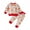 Red Brown, variant on Elippeo Toddler Boys Girls Christmas Outfits 6M 12M 18M 24M Cookie Milk Print Long Sleeve Sweatshirts and Long Pants 2Pcs Fall Clothes Set