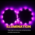 thumbnail image 3 of EverBright Led Strip Lights for Cars, 27CM 5050 15SMD Waterproof Car Underglow Lights Motorcycles Golf Cart Boat Decoration Led Interior Exterior Lights Strip,DC-12V,Pinky Purple (Pack of 4), 3 of 9
