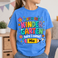 thumbnail image 2 of Back To School Shirt, Custom Kindergarten Name Tee, Watch Out Kindergarten Outfit, First Day Of School Gift, Classroom Shirt, 2 of 10