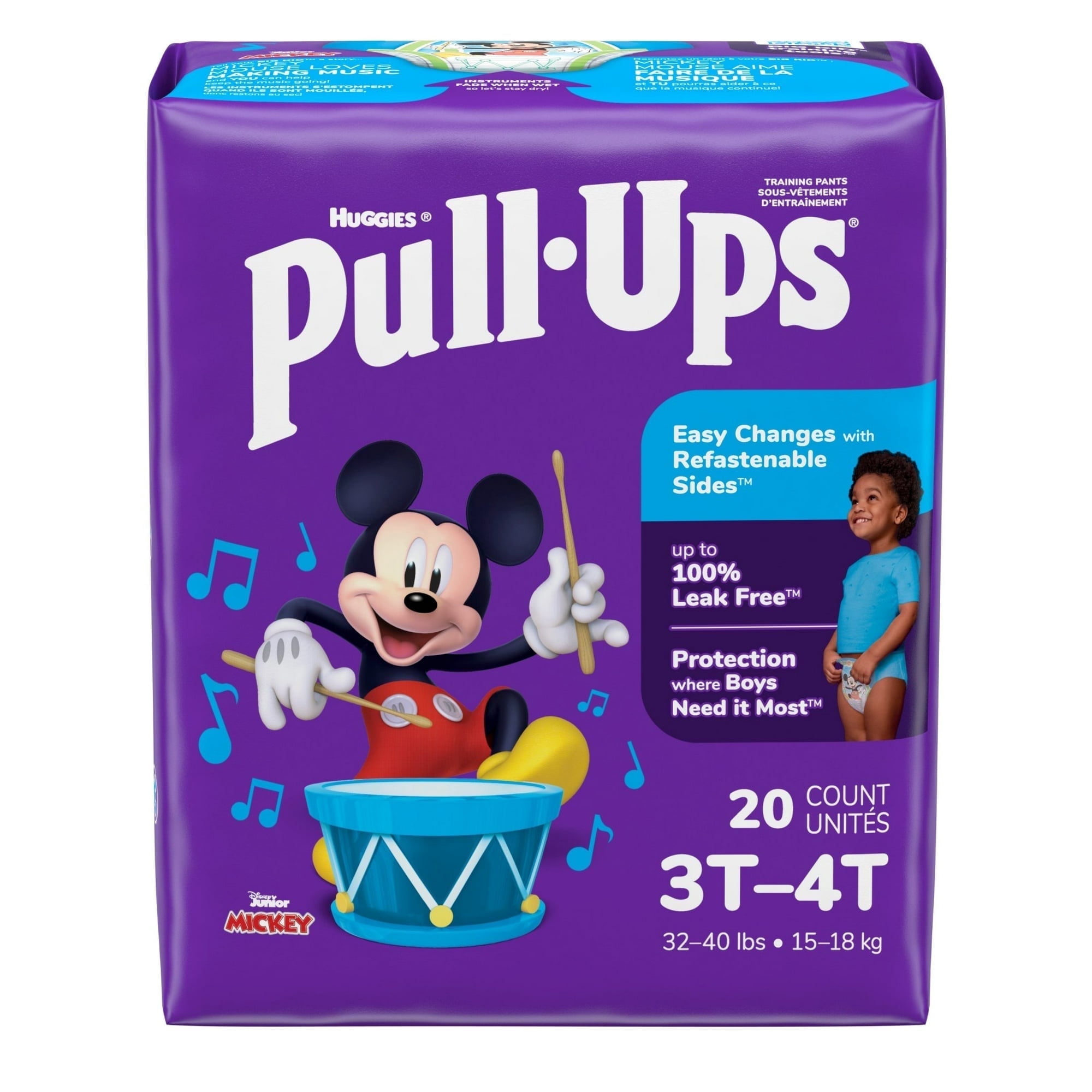 Pull-Ups Boys' Potty Training Pants, 3T-4T (32-40 lbs), 40 Count