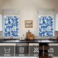 thumbnail image 4 of Tropical Floral Window Treatment Panels - 3 PC Kitchen Curtain Set with Valance (Semi-Sheer, Rod Pocket, Machine Washable), 4 of 5