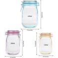 thumbnail image 2 of Spice Storage Bags-30 PCS Small Mason jar Spice Jars Bags, Resealable Smell Proof Bags Reusable Snack Saver Container Leak-Proof Bags for Party Favor, 2 of 5