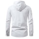 thumbnail image 4 of pstuiky Camisas de manga larga abrigadas para hombre, Cárdigan informal con capucha y mangas largas para hombre top de hombre l, 4 of 9
