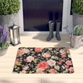 thumbnail image 2 of Pioneer Flower Floral Print Flannel Non Slip Door Rugs,Washable Door Mats Indoor,Decorative Door Mats,Dirt-Resistant and Absorbent Doormat for Entrance,Bedroom,Kitchen,Bathroom,31.5"x17", 2 of 4