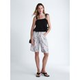 thumbnail image 2 of Scoop Women's and Women's Plus Mid-Rise Shorts, 9'' Inseam, Sizes 0-26W, 2 of 5