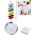 thumbnail image 5 of H&D Crystal Sun Face Suncatcher Crystal Charm Chakra Rainbow Maker Christmas Gift, 5 of 5