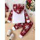 thumbnail image 3 of Conjunto De Sudadera Con Capucha Y Pantalones Informales Para Navidad, Conjunto De Pijama Para Bebés Y Niñas, 3 of 4