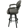 thumbnail image 3 of Swivel Counter Metal Bar Stool 26" - M-70 WB - Mojave Gray - Black, 3 of 4