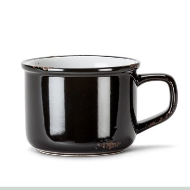Set of 4 Enamel Look Cappuccino Mug