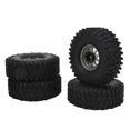 thumbnail image 1 of 4 bujes de hierro gris con neumáticos de goma de 1,9", mejora perfecta para coches de control remoto a escala 1/10 Juego de ruedas para coches RC a escala 1/10, 1 of 8