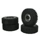 thumbnail image 1 of 4 Uds 1/10 escala RC ruedas de coche neumáticos cubo de rueda de hierro neumáticos de goma de 1,9 pulgadas para 1/10 accesorios de actualización de coche de Control remoto gris, 1 of 8