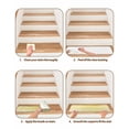 thumbnail image 4 of Northern Europe Stair Treads Non Slip for Steps Yellow Vintage Stripes 7 Pcs Reusable Adhesive Stair Runner Mats for Dogs Elders Carpet Treads Rugs for Staircase 8x30 In, 4 of 7