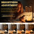 thumbnail image 3 of Candle Warmer Lamp with Timer Dimmer Leopard Print Bold Black Spots Golden Brown Fur Candle Lamp Warmer for Jar Candle with 4 Bulbs Gifts for Women Mothers Day Gift House Warming Gifts, 3 of 8
