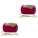thumbnail image 2 of Bolso de mano moderno Qarigey Rosa roja 1 2piezas, 2 of 6