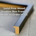 10x26 Shadow Box Frame Black 1 Inch Deep Solid Wood Shadowbox Display