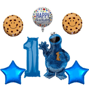 Sesame Street Cookie Monsters 1st Birthday party supplies Balloon