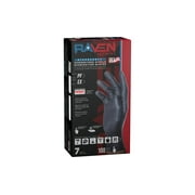 RAVEN Patriot 66483, 7 mil Nitrile Exam Grade Gloves, Powder Free, Size L, 100/Box