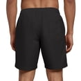thumbnail image 5 of kamemir Shorts for Men Mens Cotton Linen Shorts Casual Drawstring Shorts Stretch Summer Beach Wear(Black,XL), 5 of 6