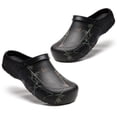 thumbnail image 5 of Men’s Garden Clogs with Woodland Print, Lightweight Waterproof EVA Slip Resistant Outdoor Yard Shoes with Adjustable Heel Strap, 5 of 6