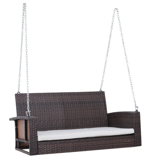 Outsunny rattan on sale swing seat