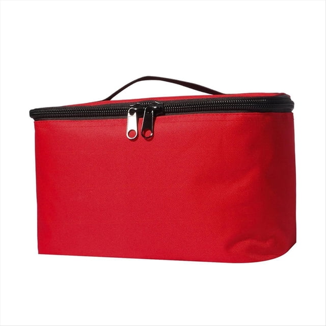 Bolsa de Picnic de Gran Capacidad de 10 Litros, Lonchera Portátil para Acampar Al Aire Libre, Bolsa Aislante Impermeable para Refrigeración del Automóvil Roja